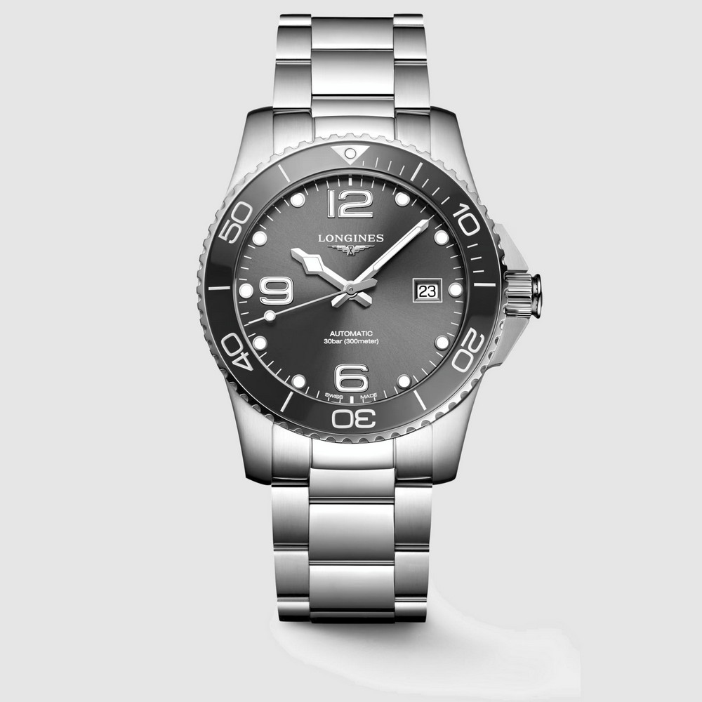 Đồng Hồ Longines Hydroconquest Nam 41mm Xám Đậm